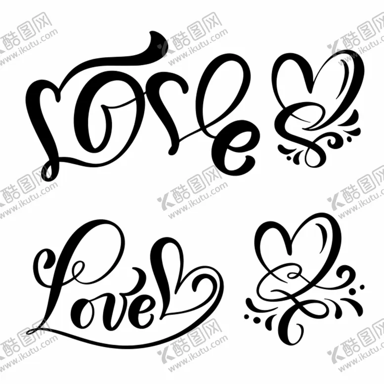 编号：83297210161912457709【酷图网】源文件下载-love图案