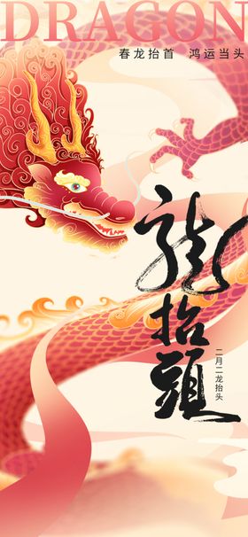 龙抬头飞机稿广告宣传
