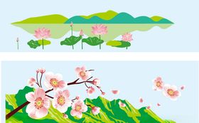 荷花素材