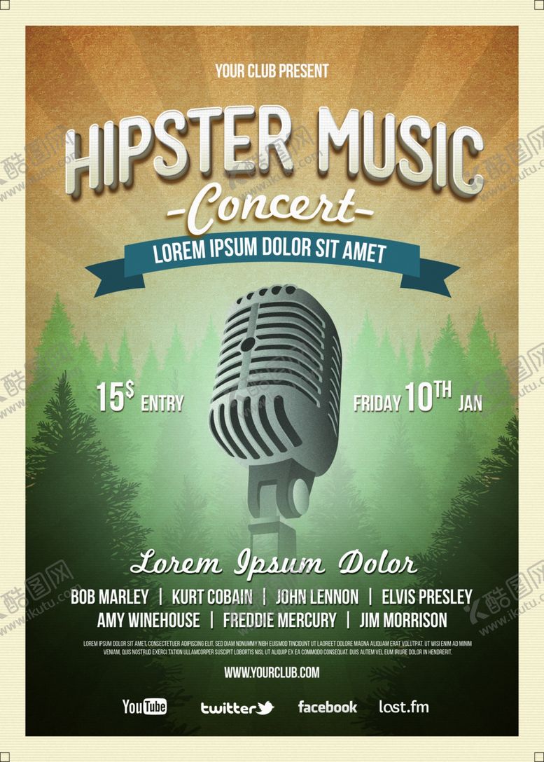 编号：18307609262017169680【酷图网】源文件下载-音乐酒吧海报图片