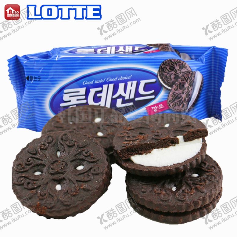 编号：52064609151623057195【酷图网】源文件下载-乐天奥利奥巧克力夹心饼干