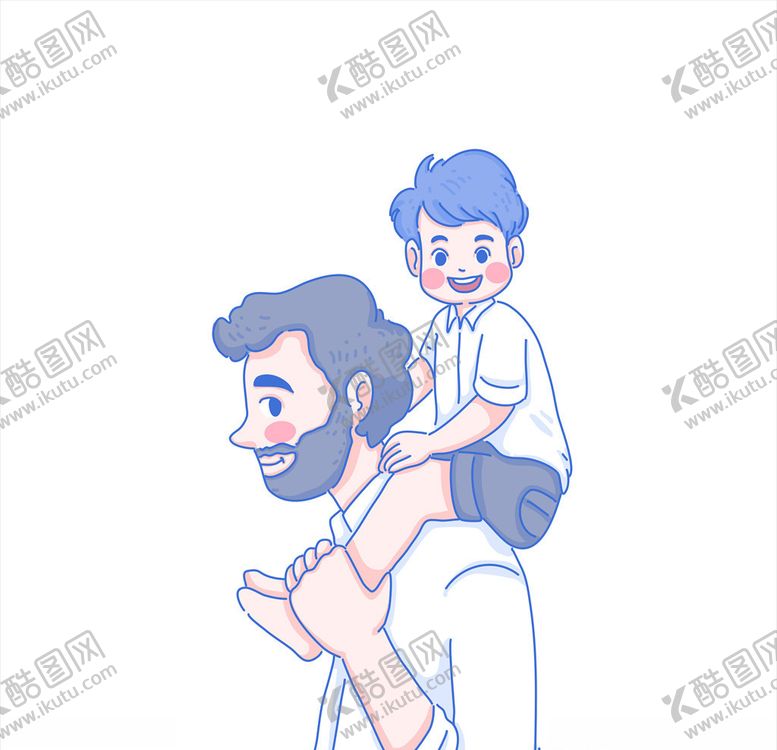 编号：75411706250355317627【酷图网】源文件下载-卡通父亲