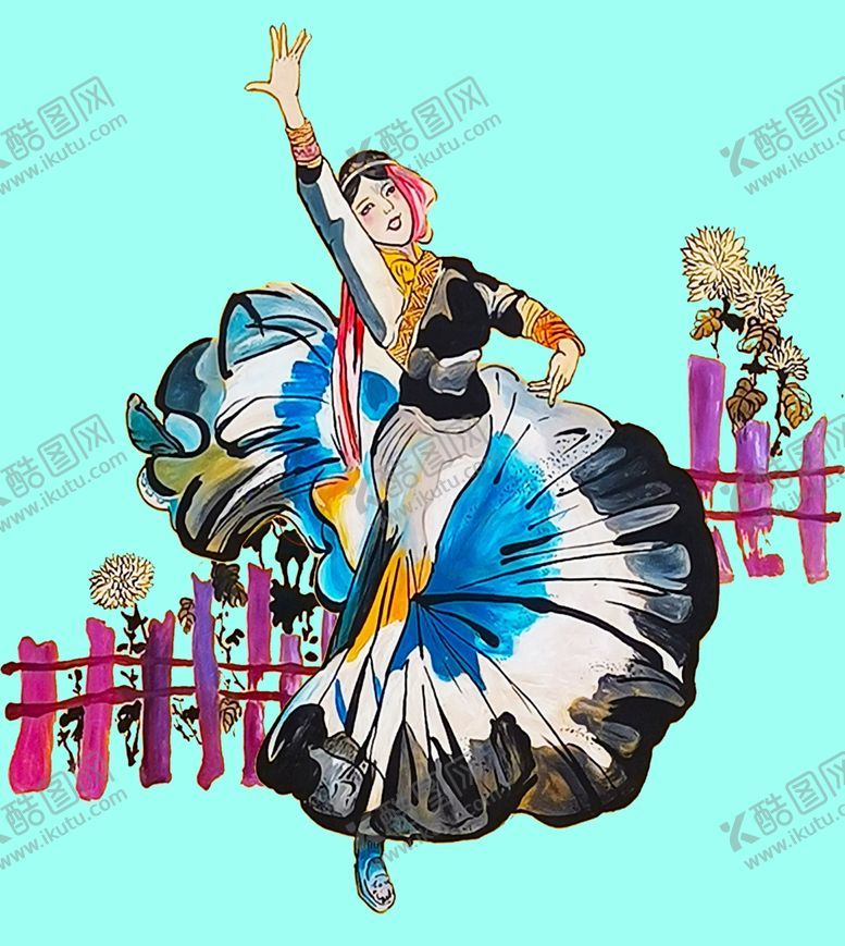 编号：98634510271834089060【酷图网】源文件下载-彝族美女素材