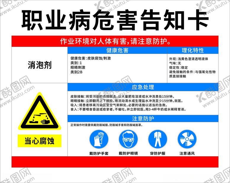 编号：17244401131303247137【酷图网】源文件下载-职业危害告知卡