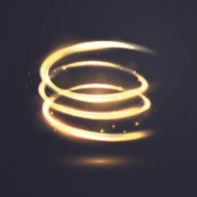光效金色星矢量图晕素材晕底纹