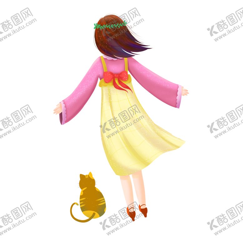 编号：66459801310730372090【酷图网】源文件下载-卡通女孩 