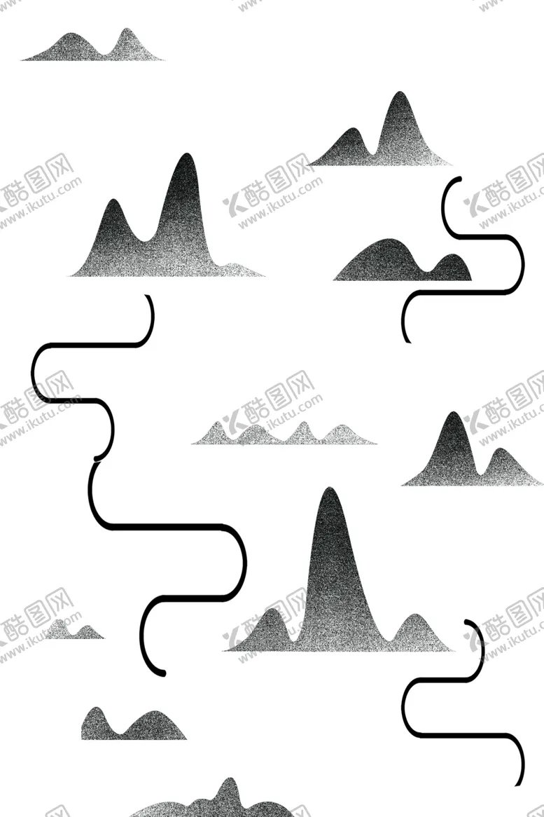 编号：80303202280557113803【酷图网】源文件下载-山水水墨画