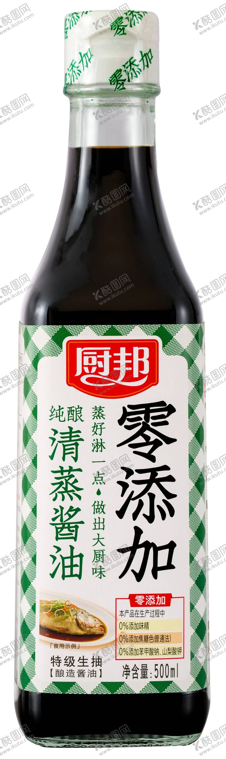 编号：79572010240056064551【酷图网】源文件下载-厨邦纯酿清蒸酱油500ml