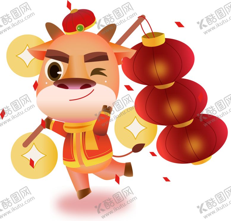 编号：42229504271408216126【酷图网】源文件下载-卡通牛形象