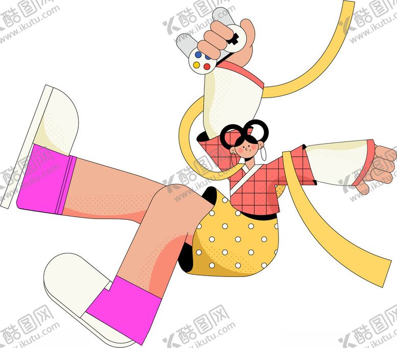 编号：81103002220225476601【酷图网】源文件下载-卡通扁平人物插画