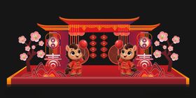 马年春节元旦场景