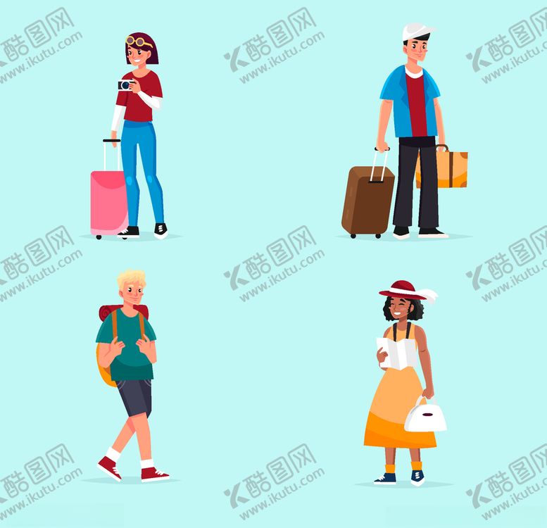 编号：76557609260937451226【酷图网】源文件下载-旅客游客