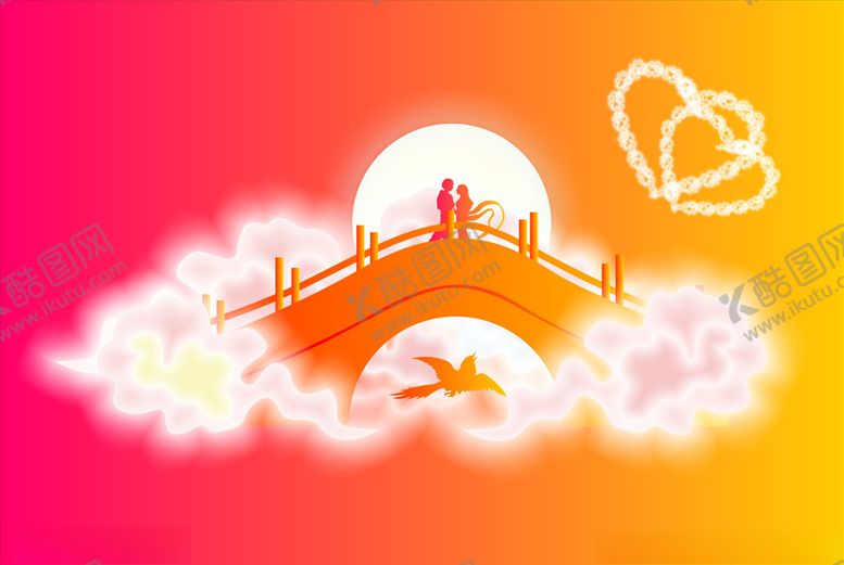 编号：80143807031626384216【酷图网】源文件下载-七夕鹊桥