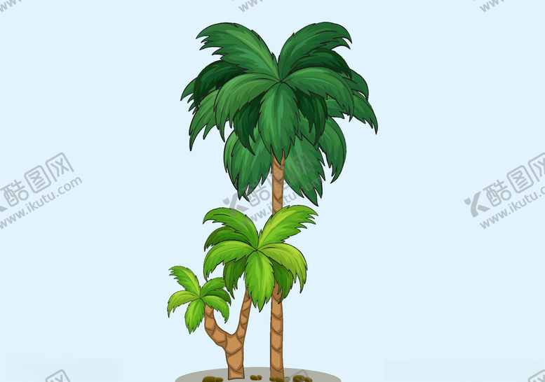编号：91261409171230545086【酷图网】源文件下载-椰子树卡通