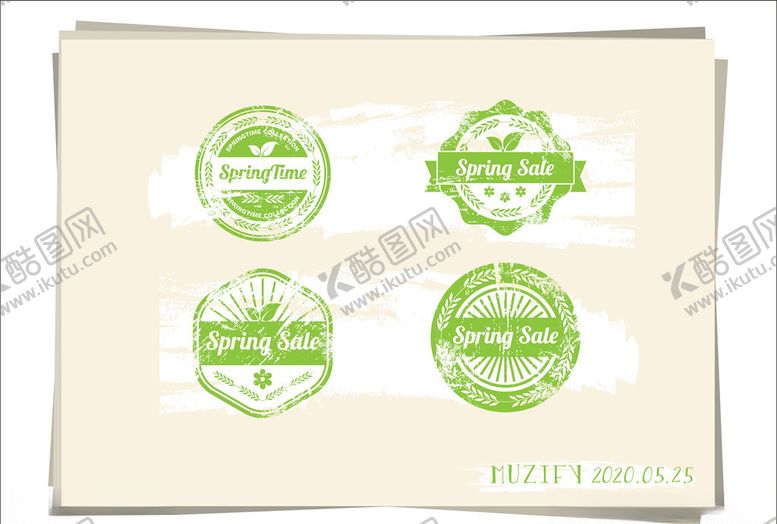 编号：38463209291954153435【酷图网】源文件下载-4款自然植物标签设计