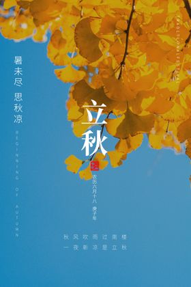 秋季秋天海报摄影