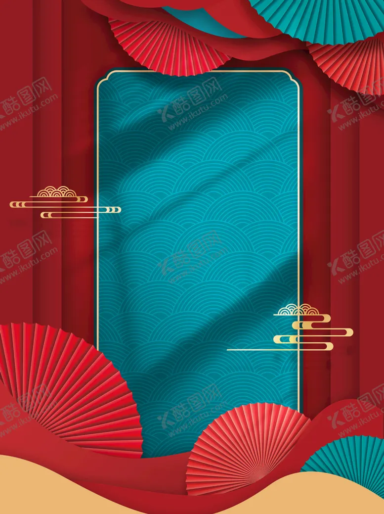 编号：73128509261002599416【酷图网】源文件下载-国潮海报背景