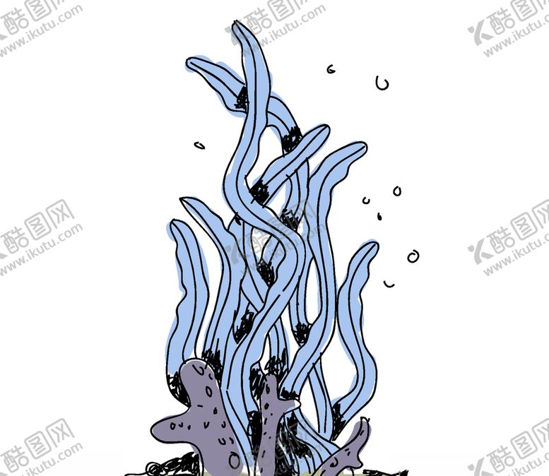 编号：39267509282047088740【酷图网】源文件下载-手绘海草