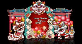 新中式宝宝生日宴