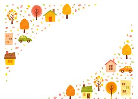 小房子创意卡通背景