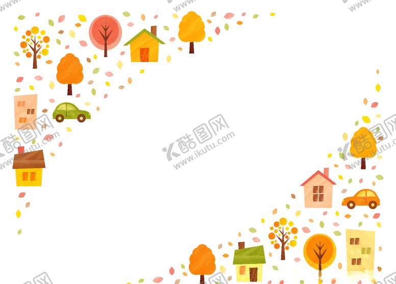 编号：29945805100553551950【酷图网】源文件下载-小房子创意卡通背景