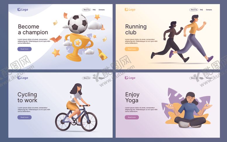 编号：97534704170147326540【酷图网】源文件下载-多彩生活场景插画