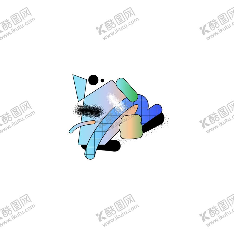 编号：64832909140648209316【酷图网】源文件下载-孟菲斯图案趣味不规则