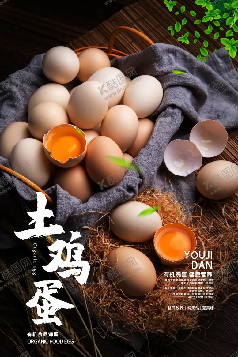 编号：66031705032234283226【酷图网】源文件下载-土鸡蛋海报