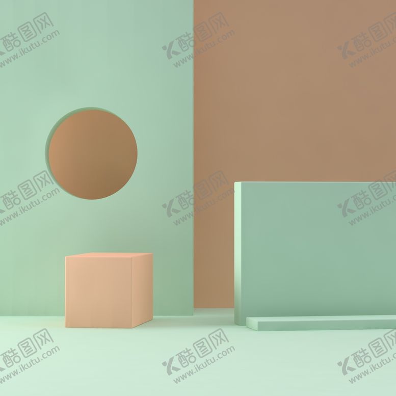 编号：81290402031357591592【酷图网】源文件下载-简约立体展台