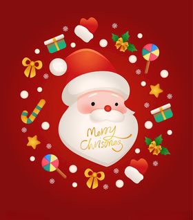圣诞老人贺圣诞