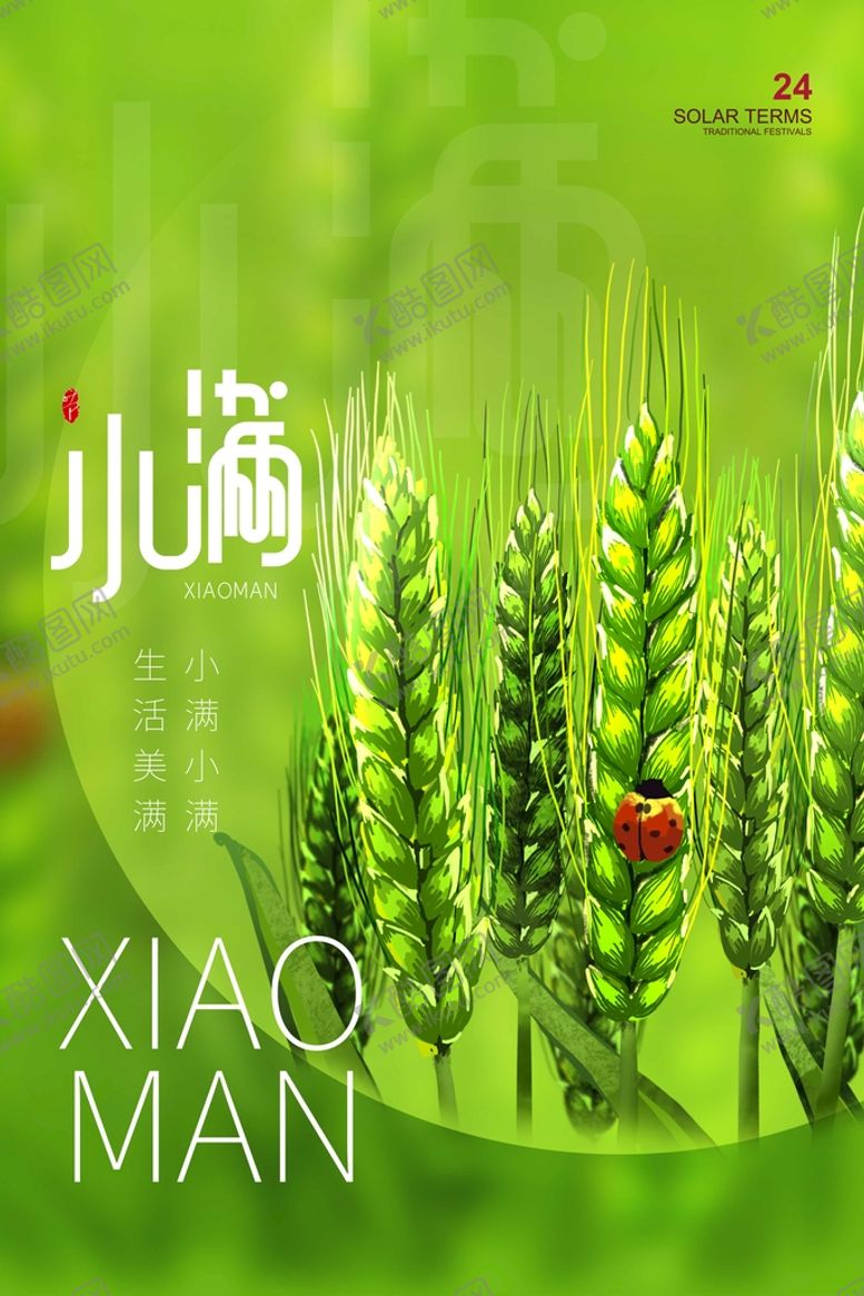 编号：70641209121947578675【酷图网】源文件下载-小满 金属麦子初夏