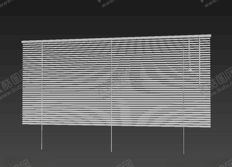 编号：49848505061215245669【酷图网】源文件下载-百叶窗帘3d模型