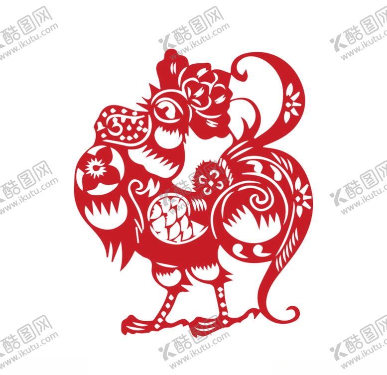 编号：83032504261918226789【酷图网】源文件下载-鸡年剪纸