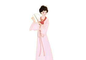 手绘美女