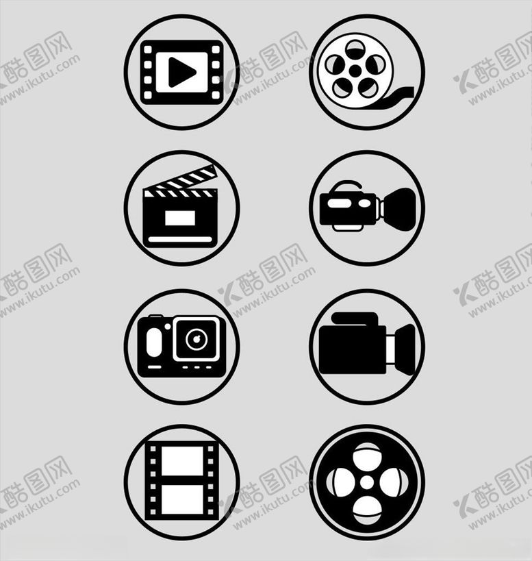 编号：59738109190105008579【酷图网】源文件下载-电影图标