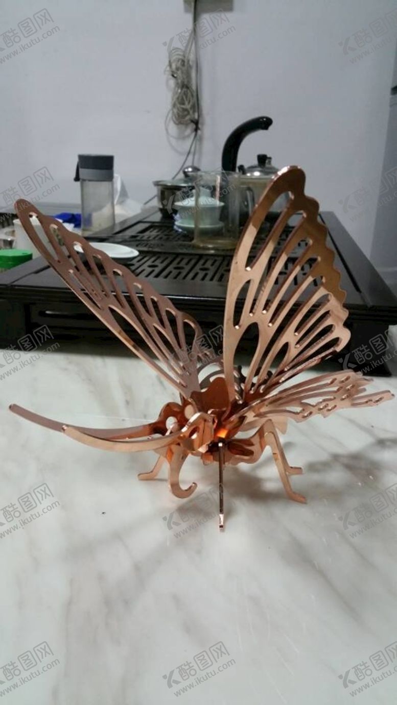 编号：75382001252054027381【酷图网】源文件下载-蝴蝶3D切割文件