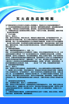 灭火应急疏散预案