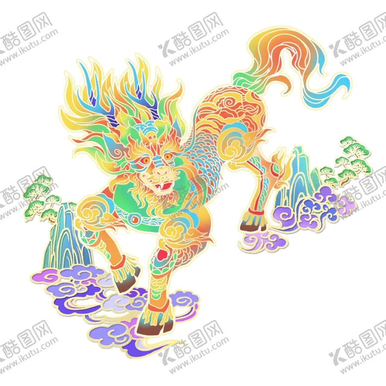 编号：51343602020057032388【酷图网】源文件下载-山海经神兽