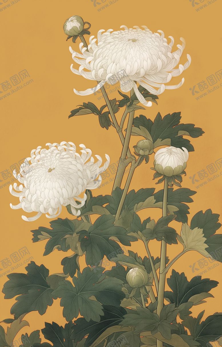 编号：98127001290222118278【酷图网】源文件下载-菊花素材