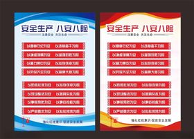 安全生产八安八险