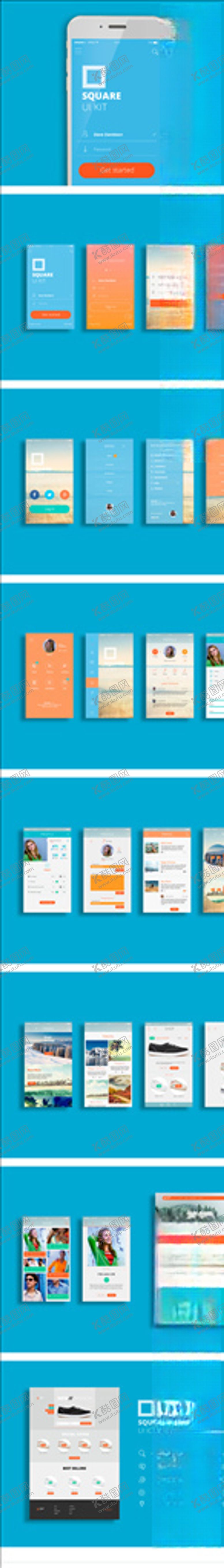 编号：33773809220803261958【酷图网】源文件下载-电商UiKit资源包界面交互