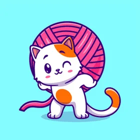 卡通猫咪手绘可爱