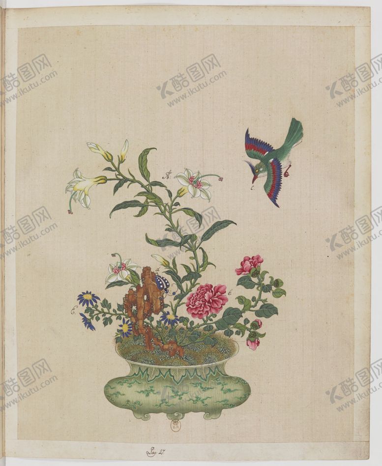 编号：87678904071948177110【酷图网】源文件下载-盆景花鸟