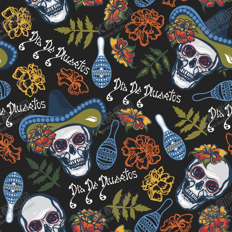 编号：88805610041414375933【酷图网】源文件下载-卡通民族椰树印花数码