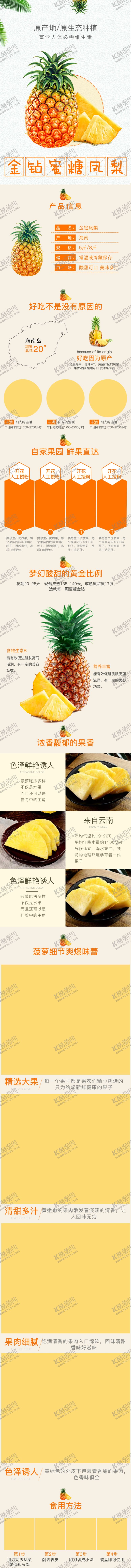 编号：33485405080831401120【酷图网】源文件下载-菠萝详情页