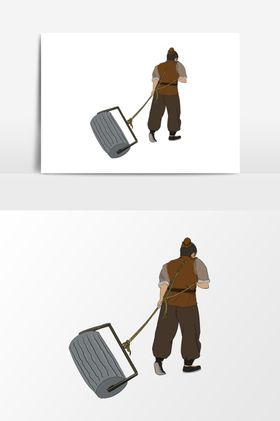 淡彩国画人物
