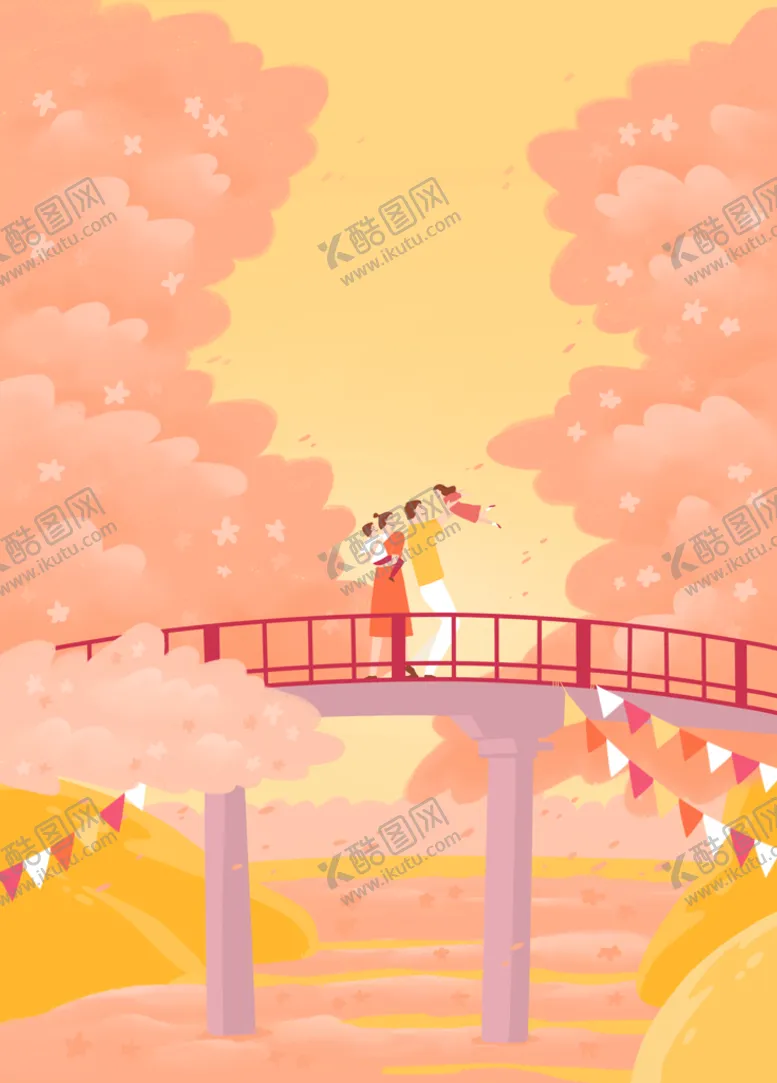 编号：62740309240017035704【酷图网】源文件下载-春日插画海报