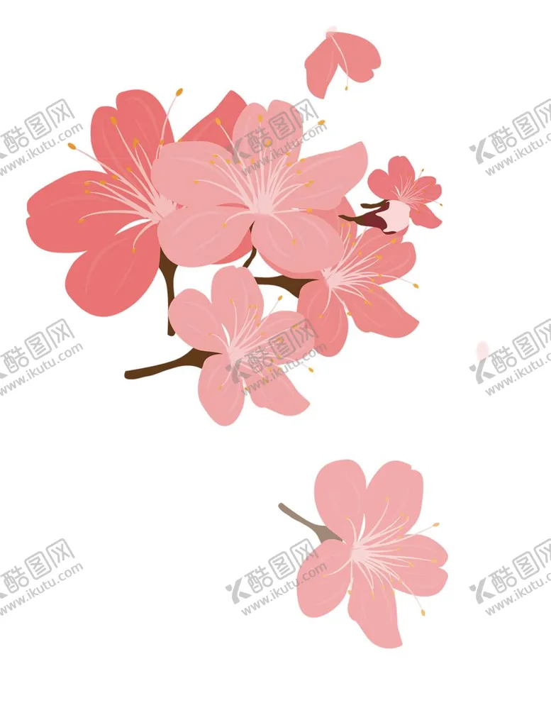 编号：88316510212241452089【酷图网】源文件下载-手绘樱花