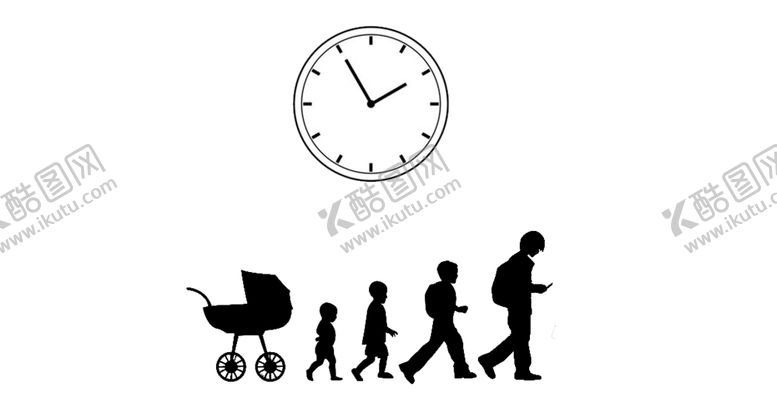 编号：80680309270350089599【酷图网】源文件下载-成长人物历程剪影合成背景素材