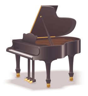 卡通乐器矢量音符合麦克风线条音箱线条录音机